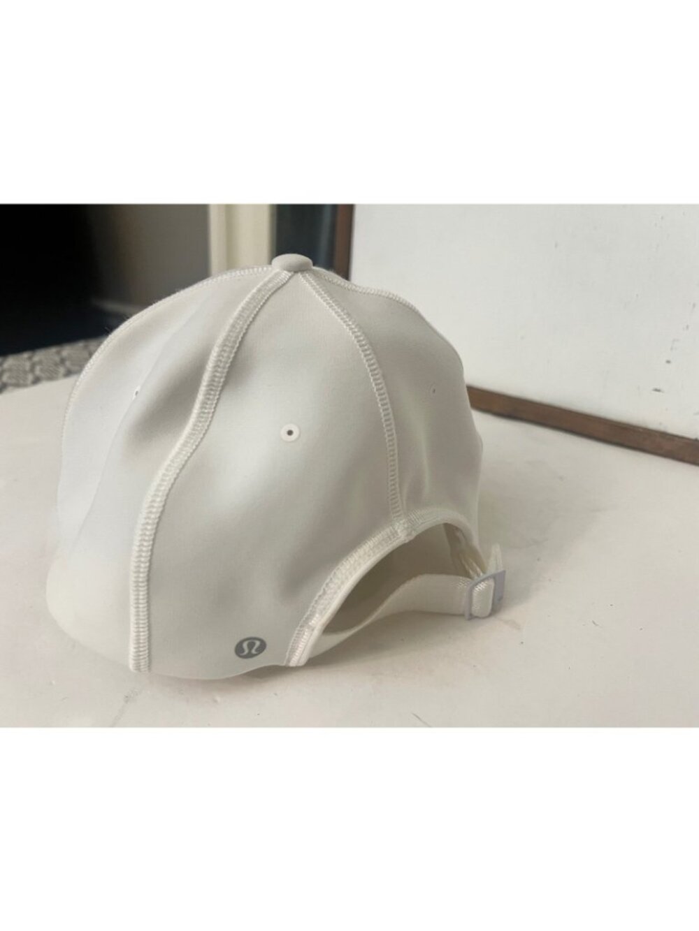 Lululemon White Baseball Cap Mens Womens Running Gym Hat Adjustable Buckle Sport - Picture 3 of 8